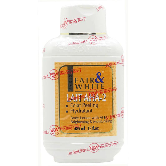 Fair & White Lait AHA-2 Brightening & Moisturizing Body Lotion 485ml | gtworld.be 