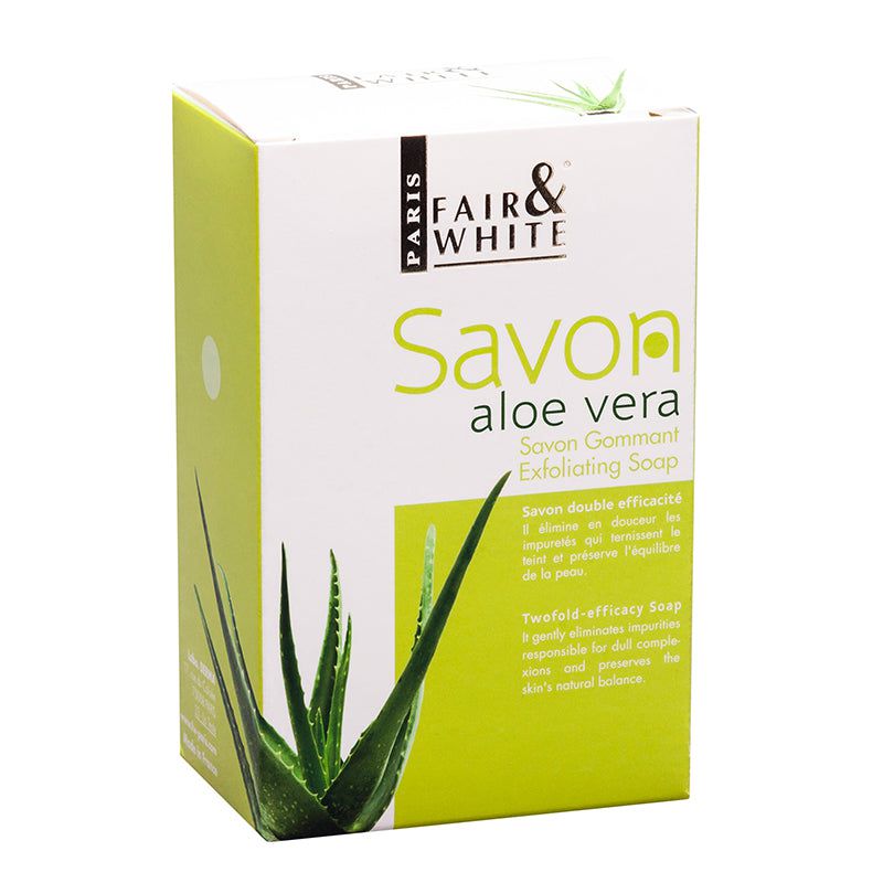 Fair & White Savon Aloe Vera Gommant Exfoliating Soap 200g | gtworld.be 