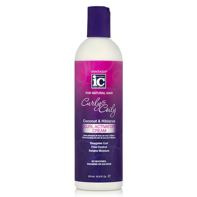 ic Fantasia Curly & Coily Coconut & Hibiscus Curl Activator Cream 370ml | gtworld.be 