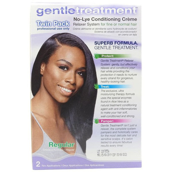 Gentle Treatment Regular No-Lye Conditioning Creme Relaxer System Twin Pak | gtworld.be 