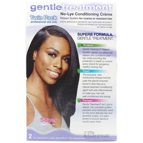 Gentle Treatment Super No-Lye Conditioning Creme Relaxer Sytem Twin Pak | gtworld.be 