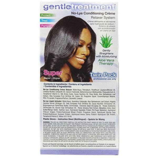 Gentle Treatment Health & Beauty Gentle Treatment Super No-Lye Conditioning Creme Relaxer System Twin Pak