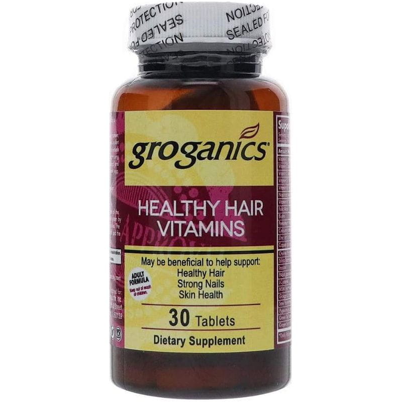 groganics Health & Beauty Groganics Healthy Hair Vitamins 30 Tablets