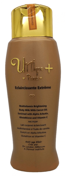 Unique+ Brightening Body Milk With Carrot Oil 500ml | gtworld.be 