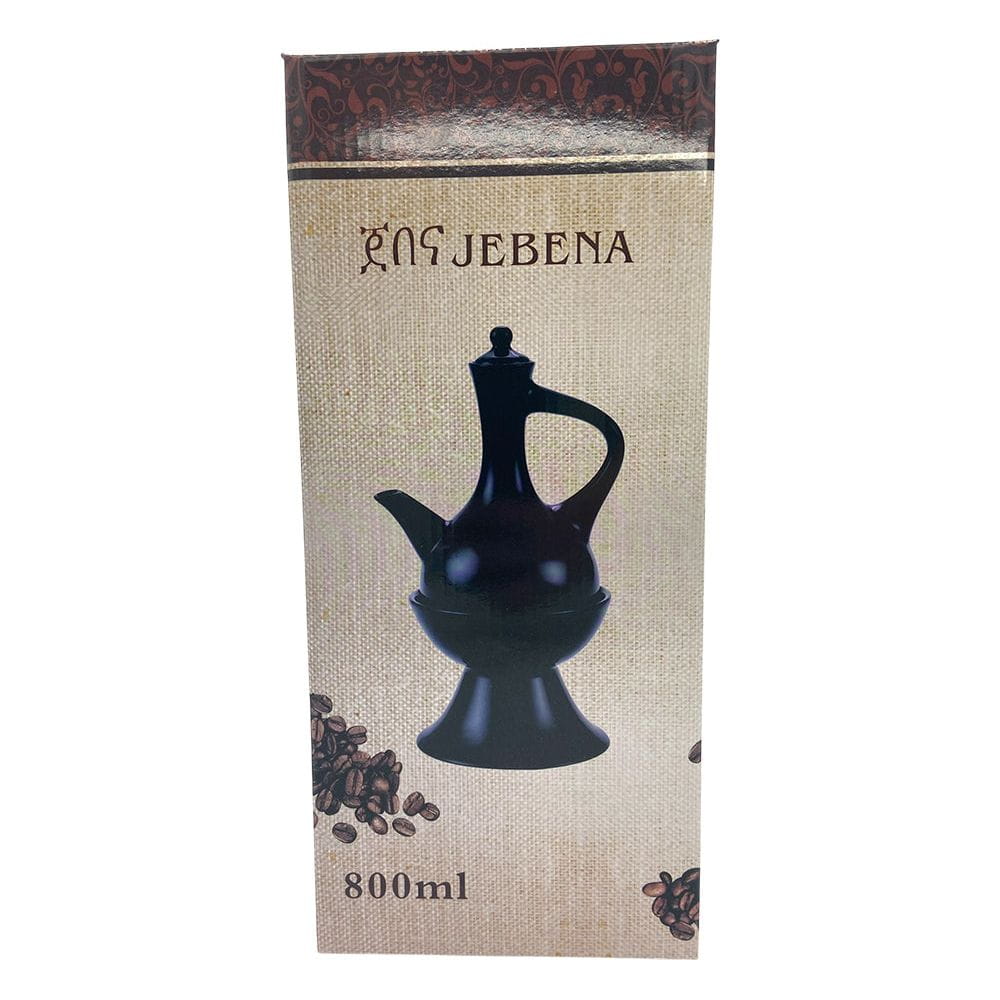 HABESHA Health & Beauty Habesha Shewhat Black Jebena with holder shiny