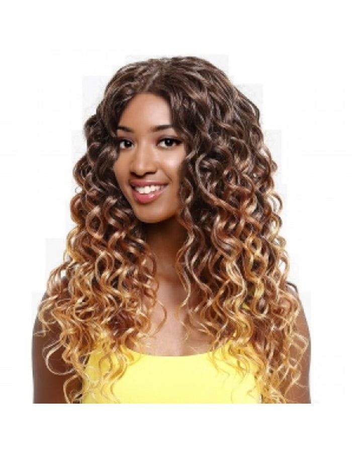 Hair by Sleek Noble Gold 100% Premium Synthetic Hair 1Pack with Lace Closure Big Bounce Curl | gtworld.be 