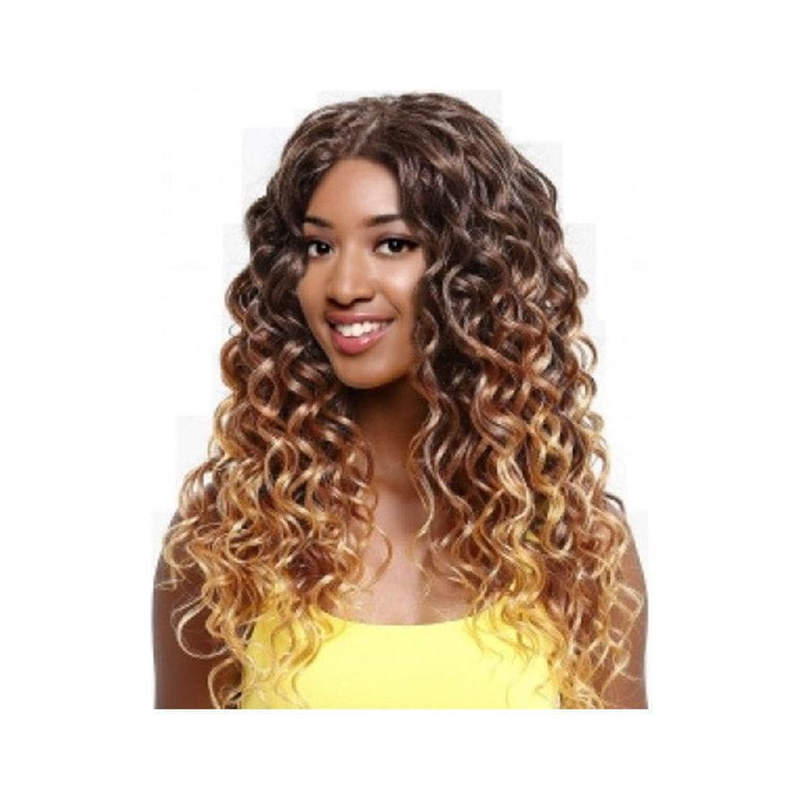 Hair by Sleek Health & Beauty Hair by Sleek Noble Gold 100% Premium Synthetic Hair 1Pack with Lace Closure Big Bounce Curl