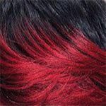 Hair by Sleek Health & Beauty Schwarz-Dunkelrot Mix #FF1B/DarkRed Sleek Fashion Idol 101 Premium Lace Parting Wig Kimberley 10" - Synthetic Hair