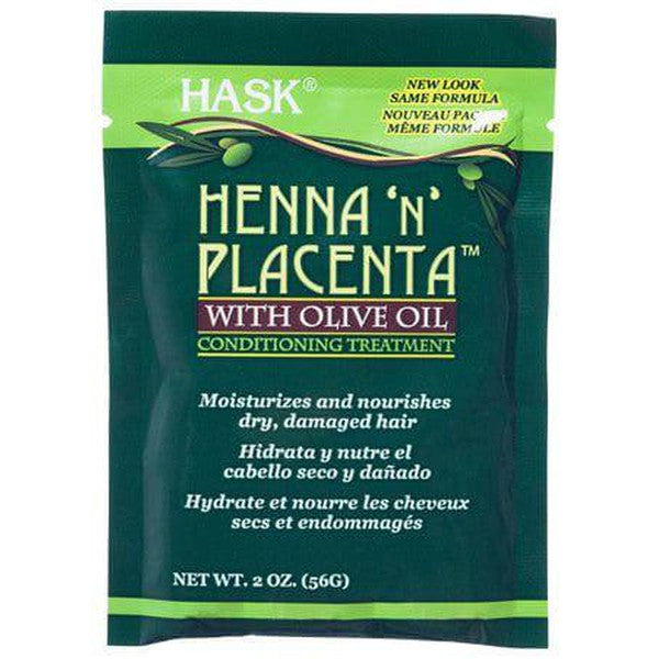 Hask Hask Henna 'N Placenta Conditioning Treatment With Olive Oil 59Ml