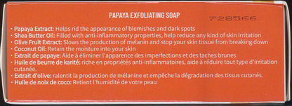HAZ Health & Beauty Natskin: Savon éclaircissant et exfoliant à la papaye 200 g