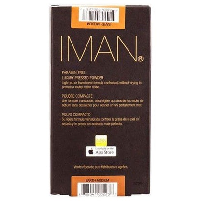 Iman Health & Beauty Iman Luxury Pressed Powder Earth Medium 10g