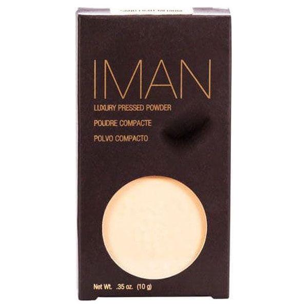 Iman Health & Beauty Iman Luxury Pressed Powder Sand Light Medium 10G