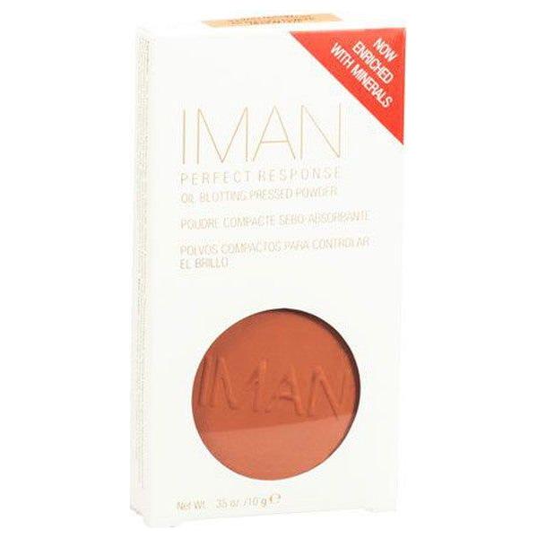 Iman Health & Beauty Iman Perfect Response Oil-Blotting Pressed Powder Medium Deep 10g