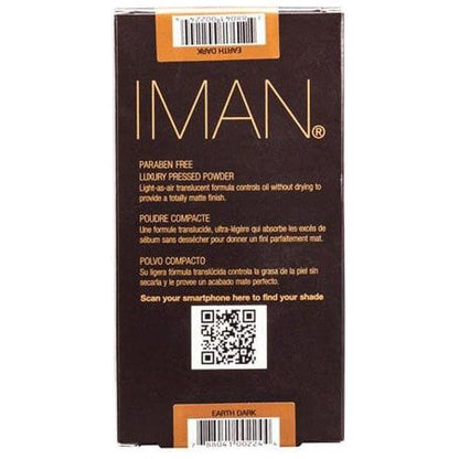 Iman Luxury Pressed Powder Earth Dark 10g