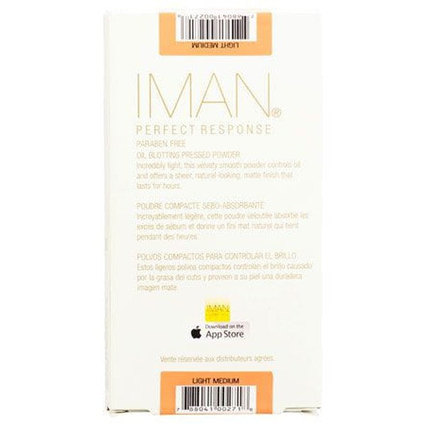 Iman Iman Perfect Response Oil-Blotting Pressed Powder Light Medium 10g