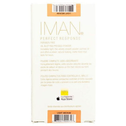 Iman Iman Perfect Response Oil-Blotting Pressed Powder Light Medium 10g