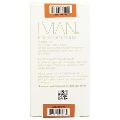 Iman Iman Perfect Response Oil-Blotting Pressed Powder Medium Deep 10g