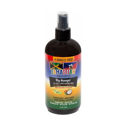 Jahaitian Combination Health & Beauty Jahaitian Combination Wig Manager Conditioning Spray With Aloe Vera And Coconut 12 oz