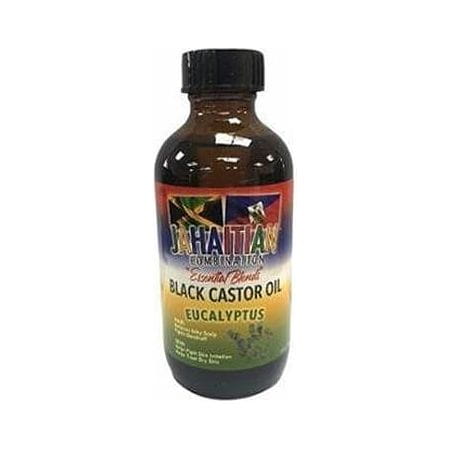 Jahaitian Essential Blend Black Castor Oil & Eucalyptus 4oz