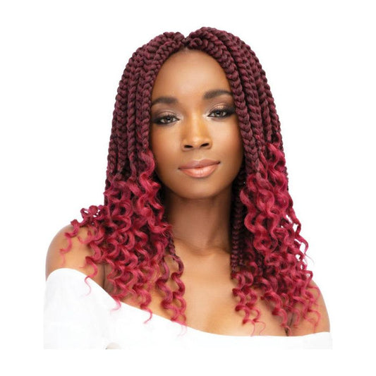 Janet Collection Health & Beauty Janet Collection Box Braid Curly Finish 12" Synthetic Hair