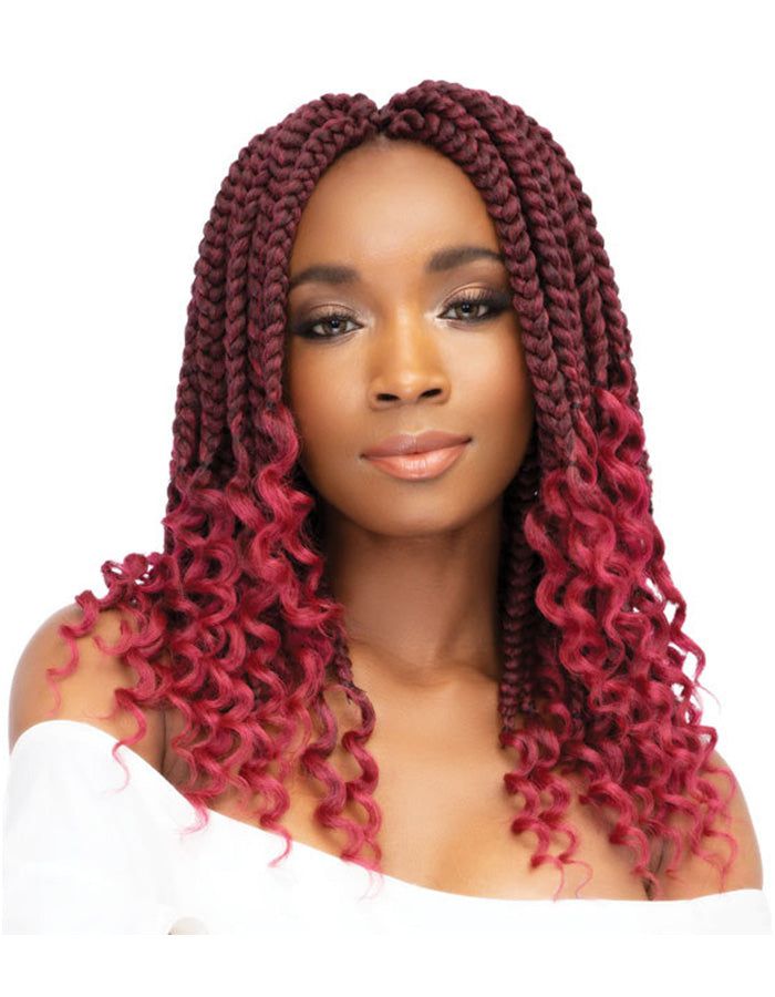 Janet Collection Box Braid Curly Finish 12" Synthetic Hair | gtworld.be 