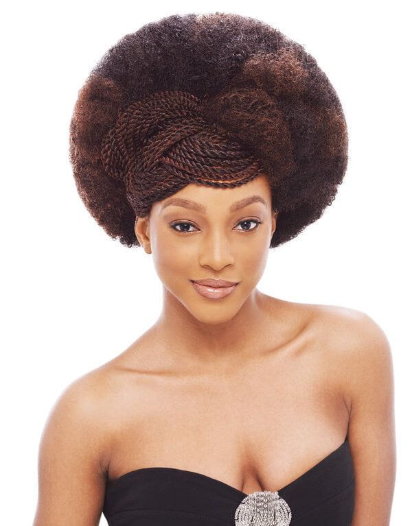 Janet Collection Janet Collection Noir 2X Afro Kinky Bulk 24" 100% Kanekalon Fiber