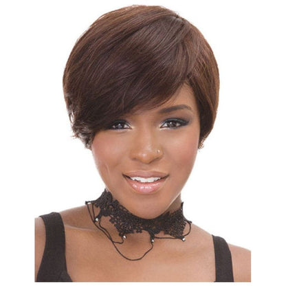 Janet Collection Pixie Cut 38pcs + 8"(4pcs) 100% cheveux humains vierges