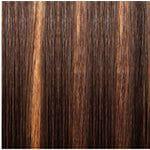 Janet Collection Mittelbraun-Kupferbraun Mix #FR4/30 Janet Collection Prestige One Alco Remy Yaki Weave 6 pcs 100% Remy Human Hair