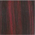 Janet Collection Schwarz-Burgundy Mix #FR1B/Burg Janet Collection Prestige One Alco Remy Yaki Weave 6 pcs 100% Remy Human Hair