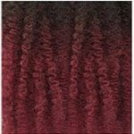 Janet Collection Schwarz-Burgundy Mix Ombre