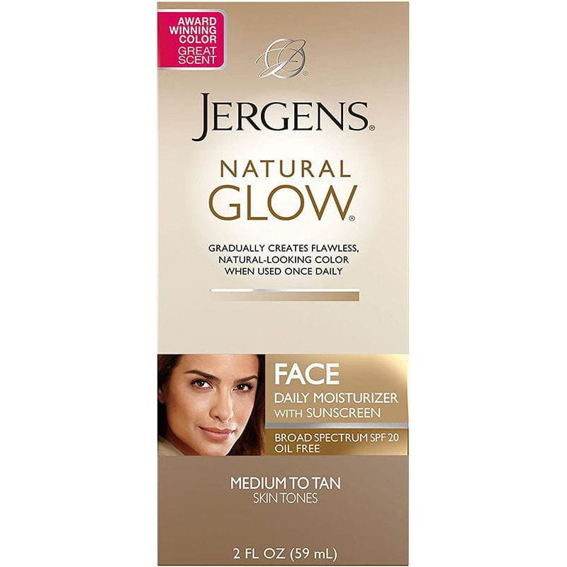 Jergens Health & Beauty Jergens Natural Glow Face Daily Moisturizer with Sunscreen Medium to Tan 59ml