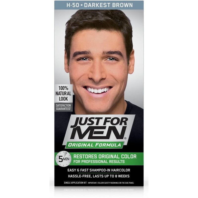Just For Men Easy & Fast Shampoo-In Haircolor Darkest Brown | gtworld.be 