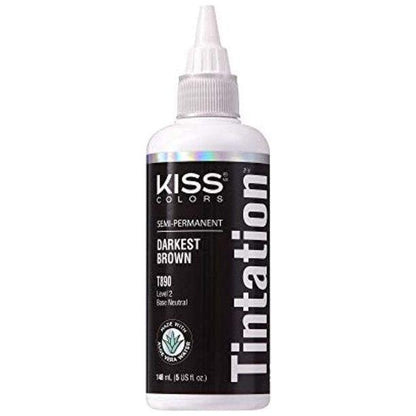 Kiss Health & Beauty Kiss Tintation  Black Kiss Semi-Permanent Hair Color Tintation 148ml