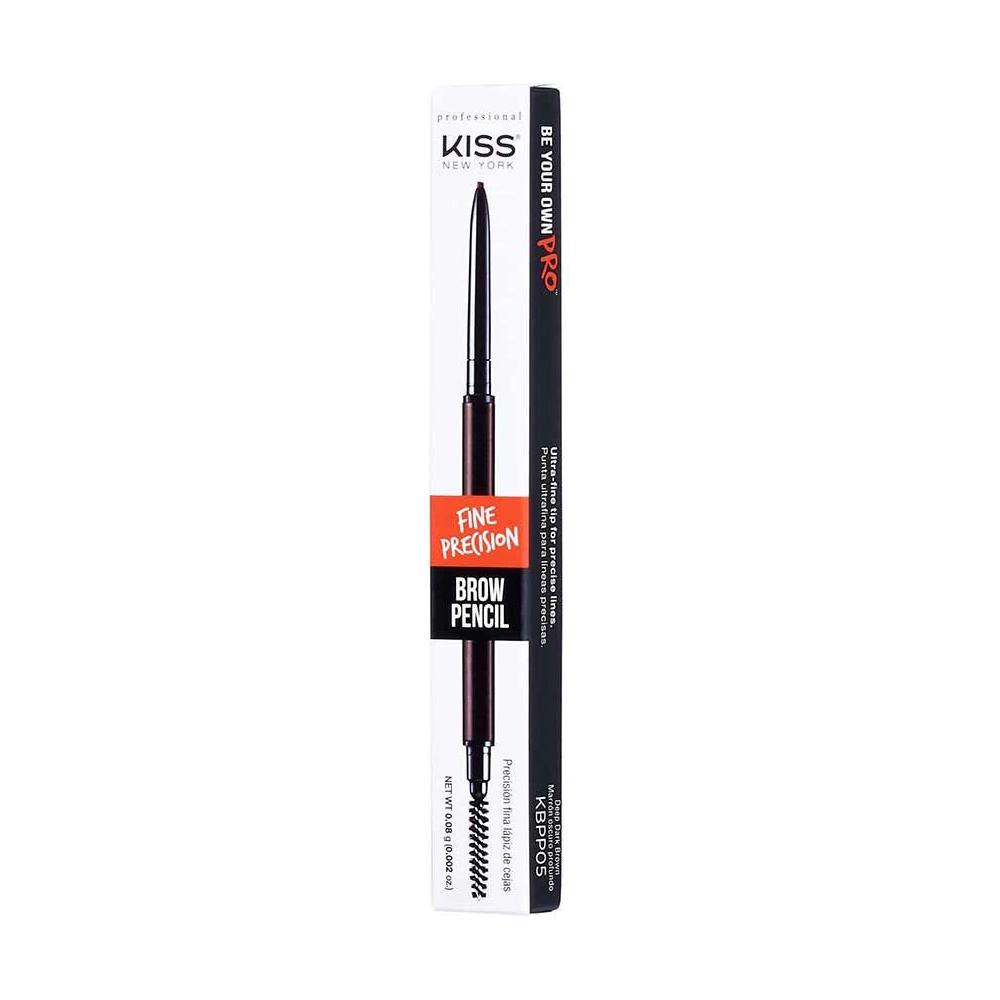 Kiss New York Health & Beauty KNP Fine Precision Pencil-Deep Dark Brown Kiss New York Top Brow Fine Precision Pencil