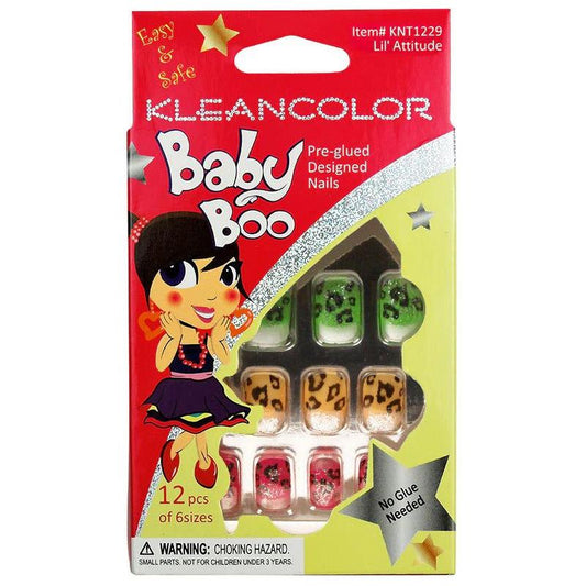 Kleancolor Health & Beauty Kleancolor Bany Boo Kids Nail Tip Knt1205