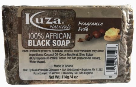 Kuza 100% African Black Soap Fragrance-Free 4 oz | gtworld.be 