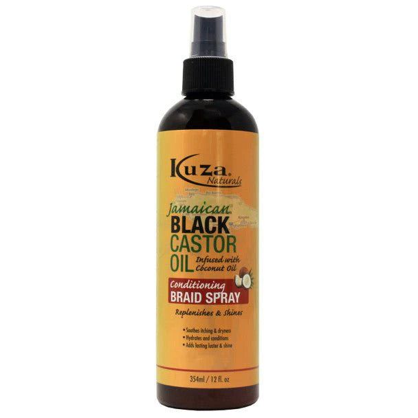 Kuza Jamaican Black Castor Oil Conditioning Braid Spray 12 Oz | gtworld.be 