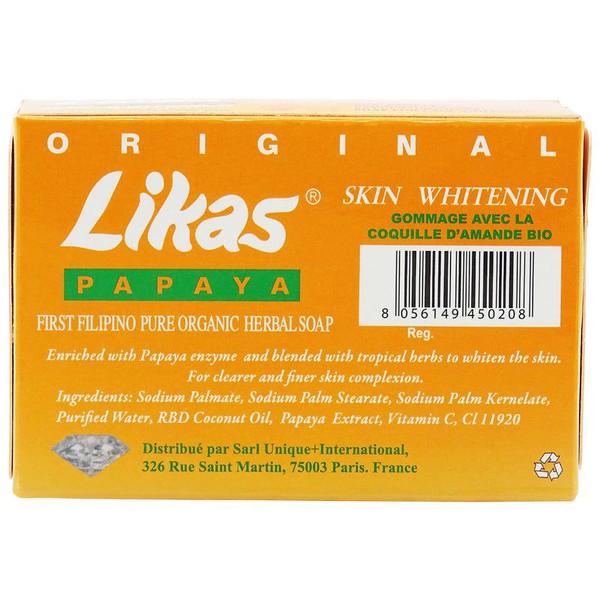 Likas Original Papaya Skin Whitening Soap 135g | gtworld.be 