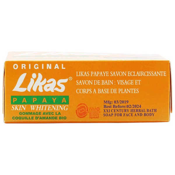 Likas Original Papaya Skin Whitening Soap 135g | gtworld.be 