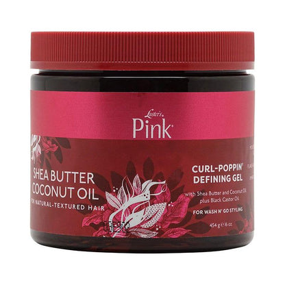 Luster's Pink Health & Beauty Pink Shea Butter Coconut Oil Curl - Poppin' Definning Gel 454g