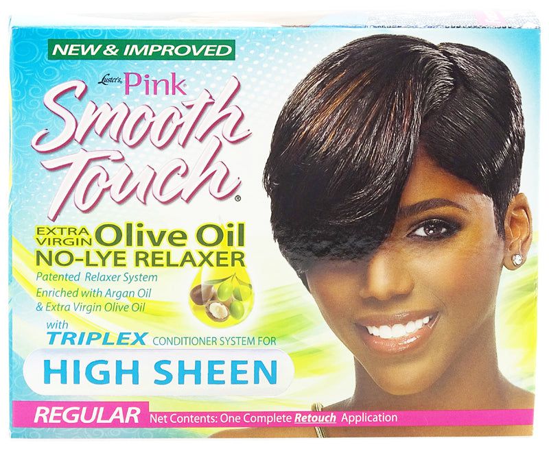 Pink Smooth Touch Olive Oil No-Lye Relaxer Kit Regular | gtworld.be 