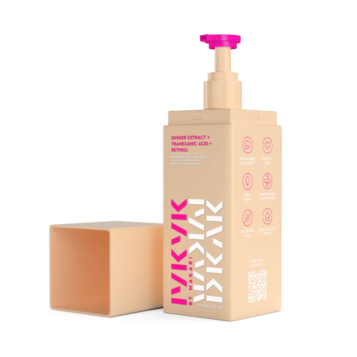 Makari Health & Beauty Makari - Crème tonifiante pour le corps à l'extrait de gingembre, à l'acide tranexamique et au rétinol