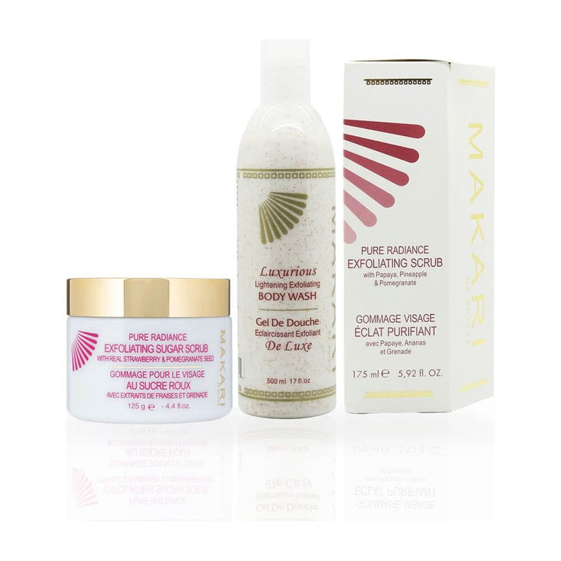 Makari Makari Pure Radiance Exfoliating Collection Bundle