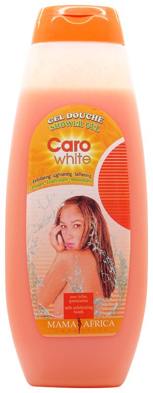 Caro White Shower Gel Exfoliating Lightening Softening 750ml | gtworld.be 