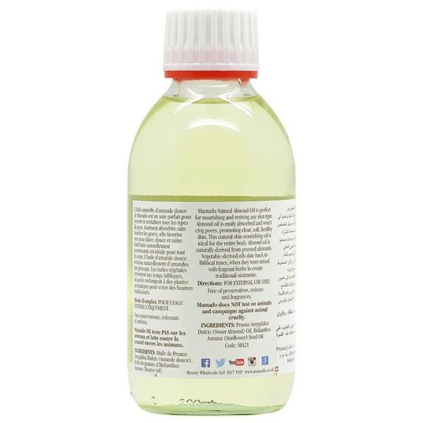 Mamado 100% Natural Almond Oil 200ml | gtworld.be 