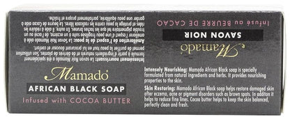 Mamado Mamado African Black Soap Infused with Cocoa Butter 200g