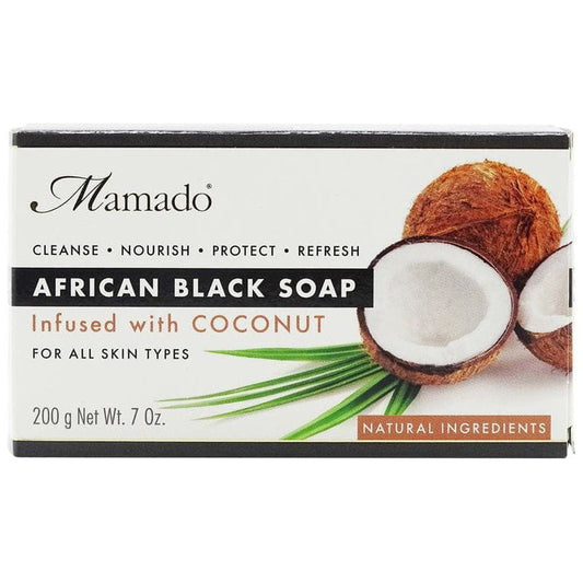 Mamado Mamado African Black Soap Infused with Coconut 200g