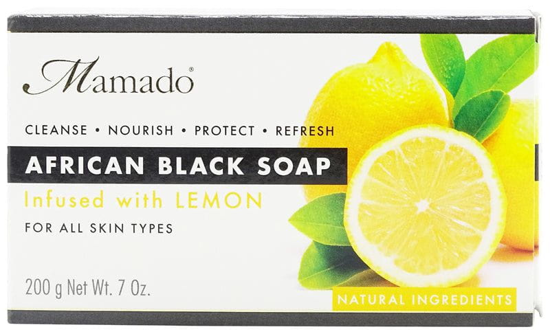 Mamado African Black Soap Infused with Lemon 200g | gtworld.be 