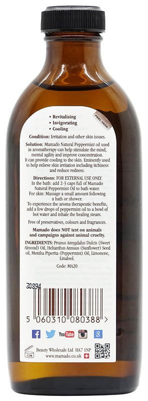 Mamado Natural Peppermint Oil 150ml | gtworld.be 