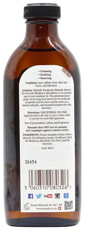Mamado Natural Tea Tree Oil 150ml | gtworld.be 
